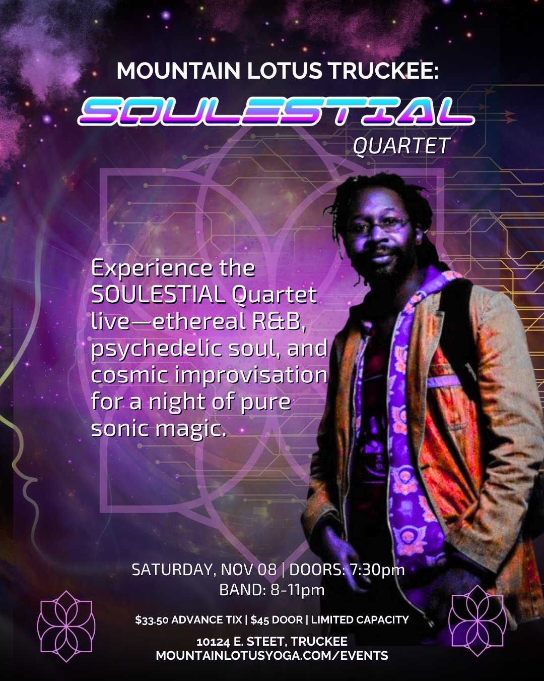 RESCHEDULING DUE TO ILLNESS] SOULESTIAL Quartet — Mountain Lotus Yoga